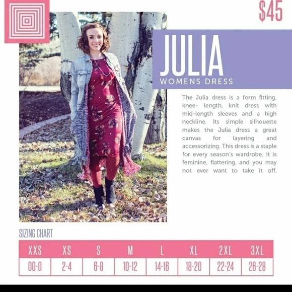 *NWT* LulaRoe Striped Julia Dress - Picture 7 of 7